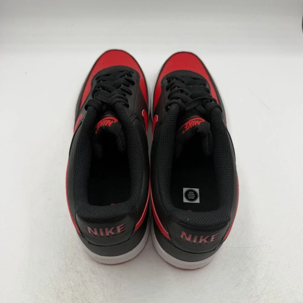 Nike Court Vision Low Next Nature NN Shoes Mens Sz 11.5 Black/Red FJ0685-010